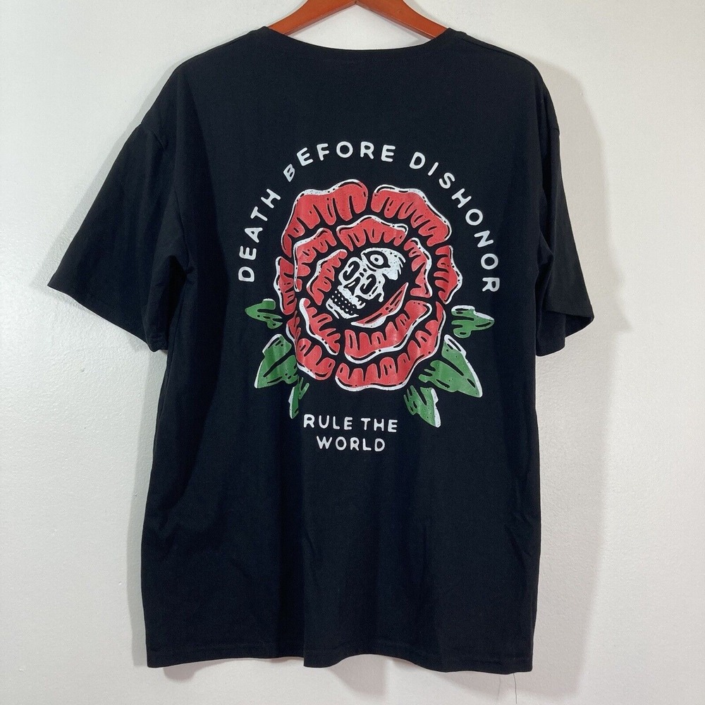 Chicyea Shirt Men's Size‎ XL Black Short Sleeve Logo Back Tee Men's